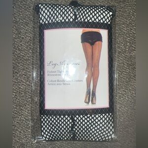 Black fishnet tights